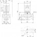 Grundfos In-Line čerpadlo TP 32-60/2 B, 0.25 kW, 3 x 220-240D/380-415Y V, 220 mm 96401835