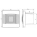 HACO Axiálny ventilátor stenový s žalúzií AV PRO 100 S, biela 0917