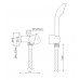 HAKL batérie klasická sprchová, beztlaková, dĺžka sprchovej hadice 150 cm, HABAT013