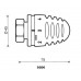 HERZ Termostatická hlavica 9200 "MINI-turbo" so závitom M 28 x 1,5 1920013