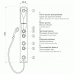 TEIKO Hios masážny panel s termostatickou batériou, biely V263160N65T01001