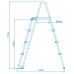 INTEX Ladders With bazénové schodíky 122 cm 28073