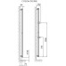 ISAN COLLOM DOUBLE desingový, kúpeľňový radiátor 1800 / 450, trstina (S14)