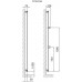 ISAN Collom kúpeľňový, nástenný radiátor 1800 / 602, chilli (S16)