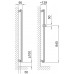 ISAN SOLAR designový , kúpeľňový radiátor 1206 / 288, trstina ( S14 )