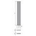 ISAN ARUBA kúpeľňový radiátor antracit (S 02) 1800/300 DARU 1800 0300 61