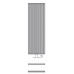 ISAN ARUBA kúpeľňový radiátor antracit (S 02) 1800/600 DARU 1800 0600 61