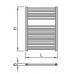ISAN GRENADA elektro kúpeľňový radiátor biela (RAL 9010) 695/450 DGRE 0695 0450 02