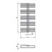 ISAN KORO kúpeľňový radiátor antracit (S 02) 1180/600 DKOR 1180 0600 61