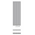 ISAN OCTAVA DOUBLE kúpeľňový radiátor biela (RAL 9010) 1800/606 DOCD 1800 0606 02