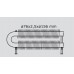 ISAN SPIRAL RAO2 radiátor na zem kov (RAL 9006) 6000/76x2, 5x156 ZRAO276156600F20