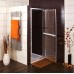 RONAL JA1 JAZZ-Line jednokrídlové dvere 80cm, aluchrom / sklo línie JA108005051