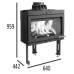 Jotul I 400 FL krbová vložka rovné sklo, čierny lak 30043683