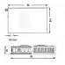 Kermi Therm X2 Plan-V deskový radiátor 12 900 / 700 PTV120900701L1K