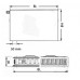 Kermi Therm X2 Plan-V deskový radiátor 12 600 / 1800 PTV120601801L1K
