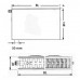 Kermi Therm X2 Plan-V deskový radiátor 22 900 / 600 PTV220900601L1K
