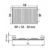 BAZÁR Kermi Therm X2 Profil-kompakt panelový radiátor 10 600 / 1000 FK0100610 POŠKODEN