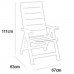 ALLIBERT BRASILIA záhradná stolička polohovacie, 63 x 67 x 111 cm, cappuccino 17200064