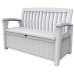 KETER PATIO BENCH 227L Úložná lavica 138,6 x 63,5 x 88 cm, biela 17202690