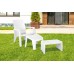 KETER LAGO LOUNGE odkladací stôl, 60 x 40 x 30 cm, biela 17186171
