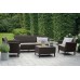 KETER SALEMO 3 SEATER Set záhradný, hnedá/béžová 17205990