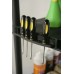 KIS PLUS 120/5 regál 187x120x40 cm, čierna 9502