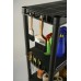 KIS PLUS 120/5 regál 187x120x40 cm, čierna 9502