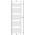 KORADO KORALUX LINEAR CLASSIC kúpeľňový rebríkový radiátor 1820/0500 white RAL 9016