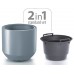 Prosperplast HEOS Kvetináč s vkladom 39cm, biela DBHEW400
