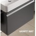 LAUFEN PRO S Umývadlo so skrinkou 80x50 cm, so zásuvkou, grafit mat 8.6096.3.480.104.1