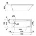 LAUFEN PRO Vaňa akrylátová 170x75 cm, vstavaná, 185 l, 2.3195.0.000.000.1