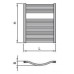 ISAN LINOSIA PLUS kúpeľňový radiátor antracit (S 02) 730/600 DLIP 0730 0600 61