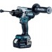 Makita DHP492RTJ Aku bezuhlíkový príklepový skrutkovač Li-ion LXT 18V, 2x 5,0 Ah, Makpac