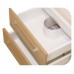 INTEDOOR NORDIC kúpeľňová skrinka 85 cm, závesná s umývadlom, biela NR 85 01