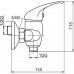 NOVASERVIS METALIA 55 Sprchová nástenná batéria, 150 mm, chróm 55060,0