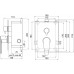 NOVASERVIS TITANIA FRESH Podomietková batéria s boxom, 2 vývody, chróm BOX96051R,0