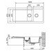 Franke Orion OID 651, 1000x510 mm, tectonitový drez, biela 114.0288.591