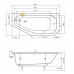 TEIKO Vaňa Panama P obdĺžniková 160 x 75 cm - HTP systém ECO HYDRO, pravá V210160R04T04211