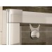 RONAL PLS4 Pur Light S posuvné dvere + 2stěny, 160-200cm, biela/Cristal perly PLS4SM40444