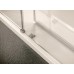 RONAL PLSE2 Pur Light S rohový vstup, 100cm, ľavý, aluchrom / sklo satén PLSE2G1005049