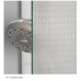 RONAL PLSE2 Pur Light S rohový vstup, 100cm, ľavý, aluchrom / sklo satén PLSE2G1005049