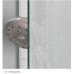 RONAL PLSE2 Pur Light S rohový vstup, 100cm, ľavý, aluchrom / sklo satén PLSE2G1005049