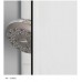 RONAL PLSE2 Pur Light S rohový vstup, 100cm, ľavý, aluchrom / sklo satén PLSE2G1005049