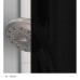 RONAL PLSE2 Pur Light S rohový vstup, 100cm, ľavý, aluchrom / sklo satén PLSE2G1005049