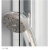 RONAL PLSE2 Pur Light S rohový vstup, 100cm, ľavý, aluchrom / sklo satén PLSE2G1005049