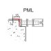 Boki Krycia mriežka k podlahovým konvektorom PML-34-150-23 pozdĺžna, nerez