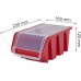 Kistenberg TRUCK PLUS Plastový úložný box s vekom, 23x16x12cm, červený KTR23F-3020