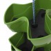 PROSPERPLAST COUBI kaskádový kvetináč 29,5x29,5x88cm, 9l, zelená DKN300W