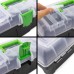 Prosperplast GREENBOX Plastový kufor na náradie transparentné, 398 x 200 x 186 mm N15G