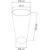 Prosperplast RATO TUBUS Kvetináč 40cm, 35l, biely DRTUS400